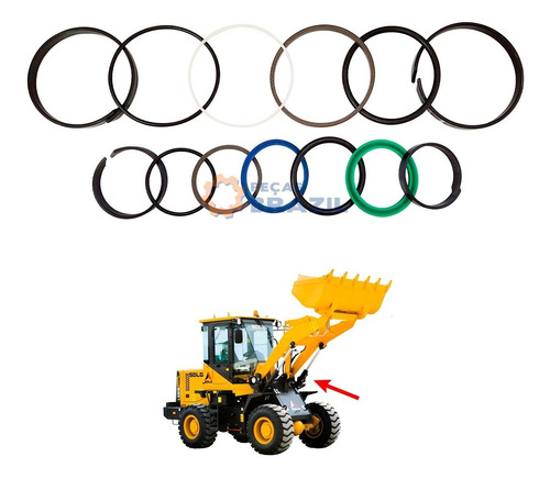 Kit Reparo Cilindro De Elevacao SdLG Lg91...