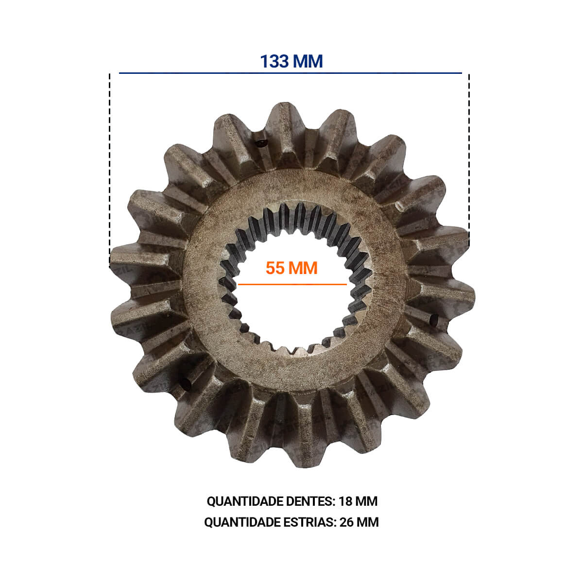 Engrenagem Lateral Caixa Satelite 18Z